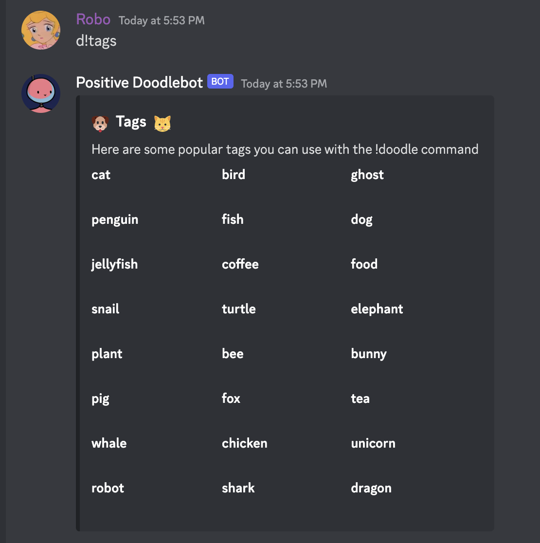 tags